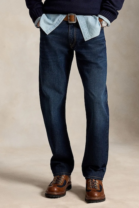 Polo Ralph Lauren jeansy straight męskie niebieskie 710B21046