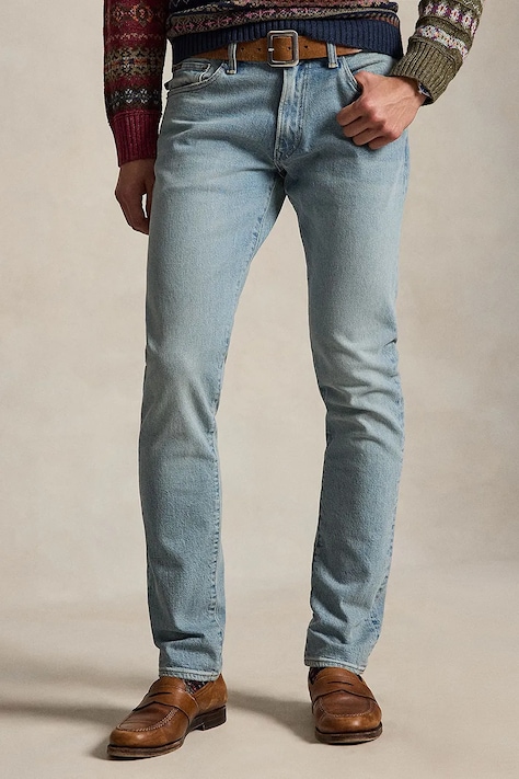 Polo Ralph Lauren jeansy skinny męskie niebieskie 710B20897