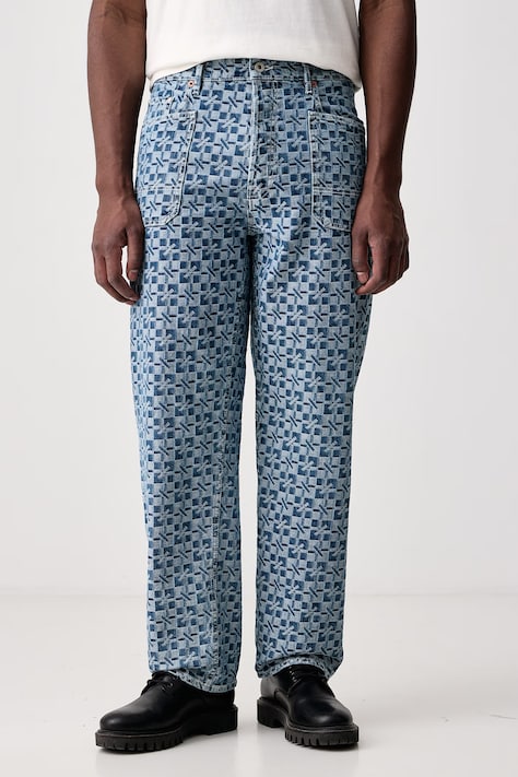 Kenzo Jeansy męskie niebieskie FG65DP4277J4