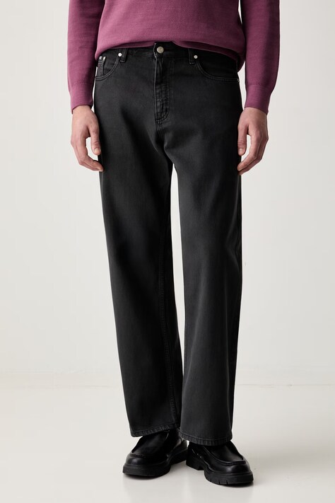 Marc O'Polo jeansy wide leg męskie szare 5000009738