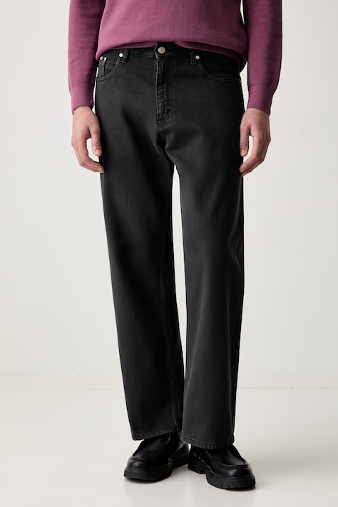 Marc O'Polo blugi wide leg pentru bărbați gri 5000009738