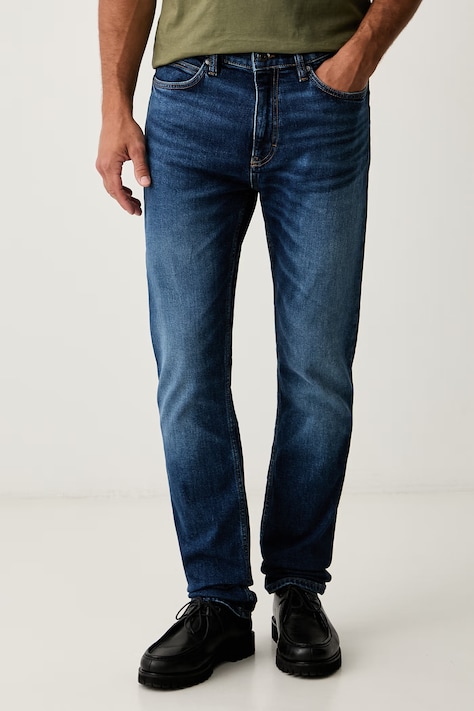 HUGO jeansy slim fit męskie HUGO niebieskie 50561260