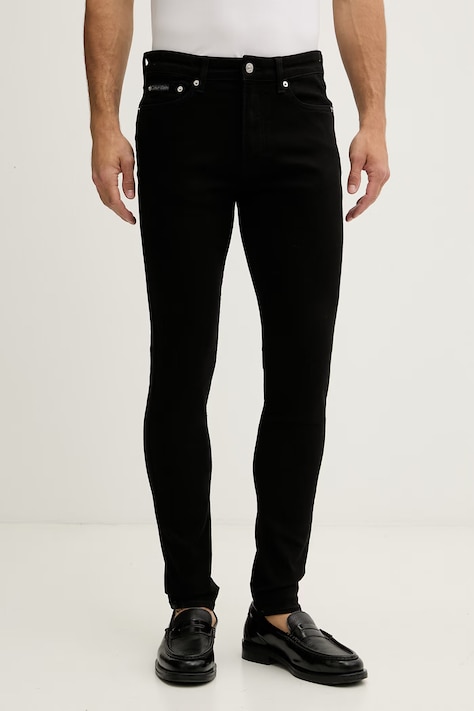 Calvin Klein Jeans jeansy skinny męskie czarne LV04RF737G