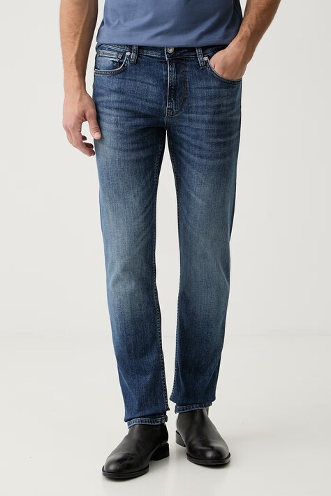 Guess slim taper kavbojke moške FINNLEY mornarsko modre M6YAS2 D1475