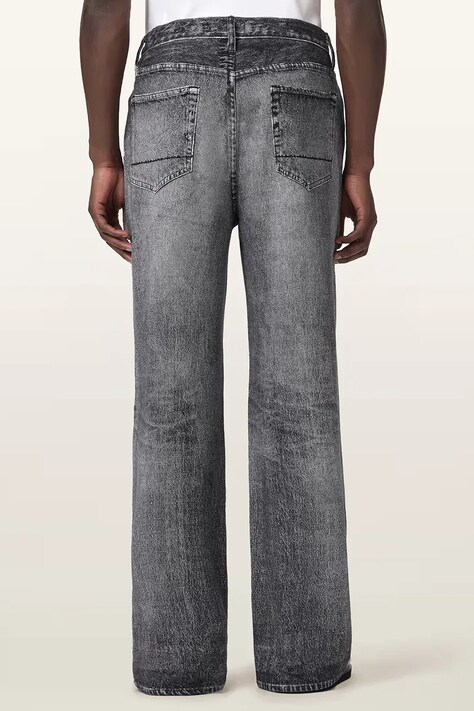 AllSaints джинси wide leg чоловічі LENNY — AW26-SJMZZY, сірий — фото 2