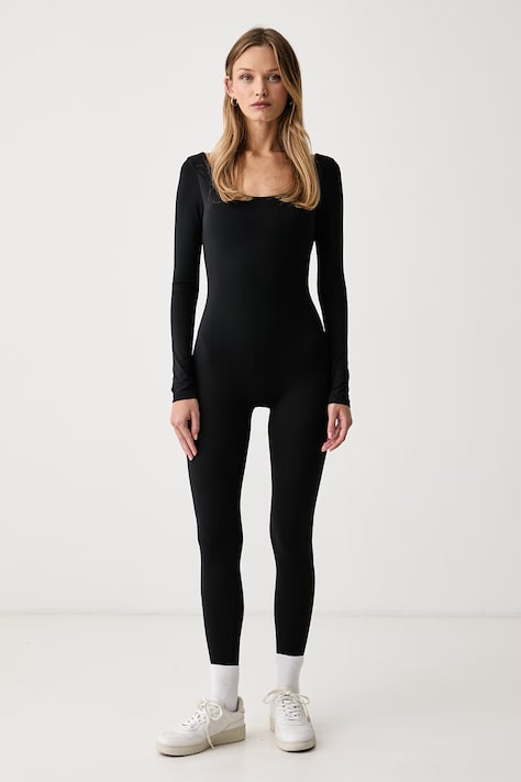 Le Privé Kombinezon damski COMFORT SCULPT JUMPSUIT czarny LP00899