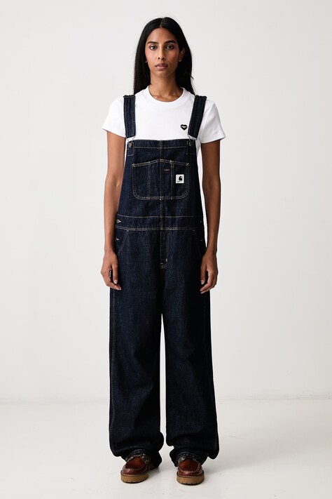 Carhartt WIP Bib Overall Straight ogrodniczki damskie granatowe I036597