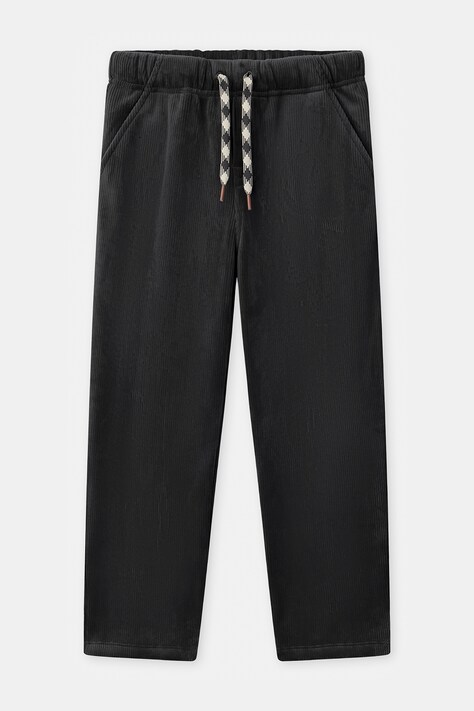 Sergent Major Spodnie straight dziecięce sztruksowe szare regular waist 26H3PG81CFP