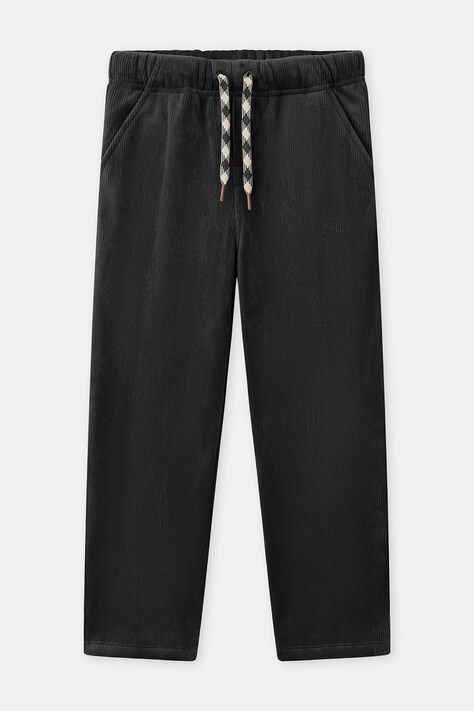 Sergent Major Spodnie straight dziecięce sztruksowe szare regular waist 26H3PG81CFP