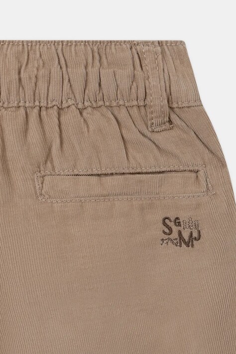 Sergent Major Spodnie cargo dziecięce bawełniane beżowe regular waist 26H3PG62PAN