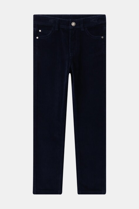 Sergent Major Spodnie slim fit dziecięce bawełniane z elastanem granatowe regular waist 26H3PG52PAN