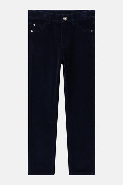 Sergent Major Spodnie slim fit dziecięce bawełniane z elastanem granatowe regular waist 26H3PG52PAN