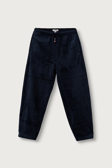 Tommy Hilfiger Teplákové nohavice detské tmavomodré regular waist KB0KB10658