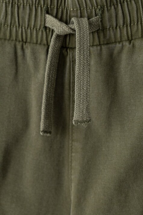 United Colors of Benetton Spodnie cargo dziecięce bawełniane z elastanem turkusowe regular waist 44KYGF038