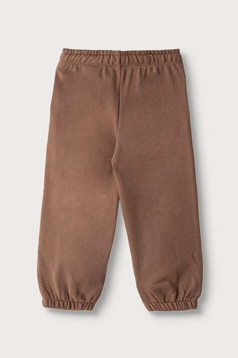 United Colors of Benetton Spodnie dresowe dziecięce bawełniane brązowe 3J70GF05K