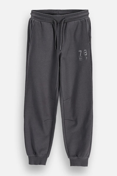 Coccodrillo Spodnie dresowe dziecięce z bawełną szare regular waist EVERYDAY BOY A