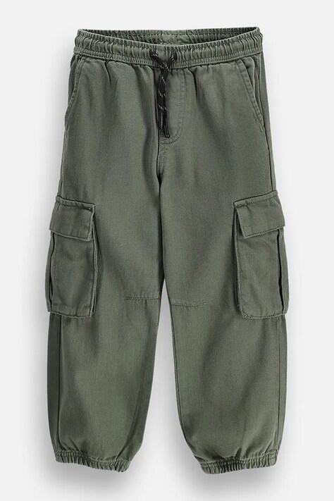 Coccodrillo Pantaloni cargo pentru copii din bumbac verde REBEL KNIGHT BOY KIDS