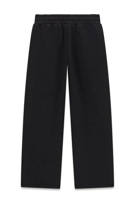 Guess Spodnie dresowe dziecięce z wiskozą czarne regular waist L6BB10 K7250