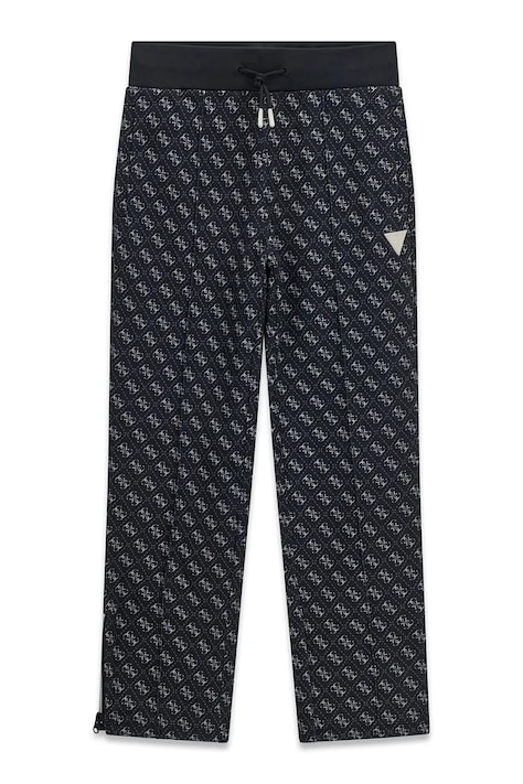 Guess Teplákové nohavice detské čierne regular waist L4YQ18 K7122