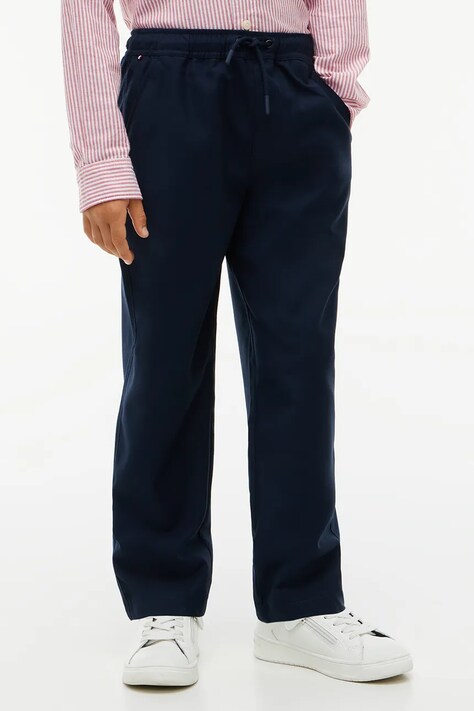 Tommy Hilfiger Spodnie dziecięce granatowe regular waist KB0KB10671