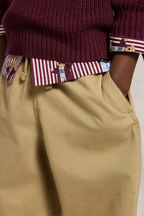 Polo Ralph Lauren штани дитячі бавовняні — AW26-SPBZY2, коричневий — фото 5