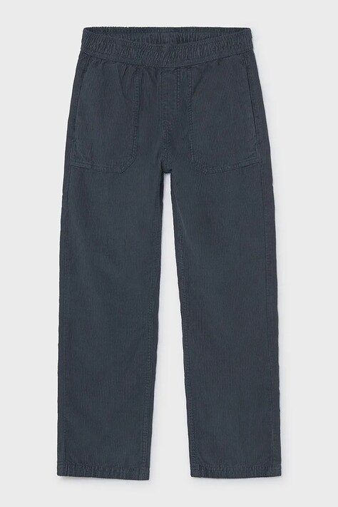 Mayoral Pantaloni straight per bambini con cotone blu navy regular waist 7511