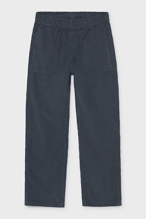 Mayoral Pantaloni straight per bambini con cotone blu navy regular waist 7511