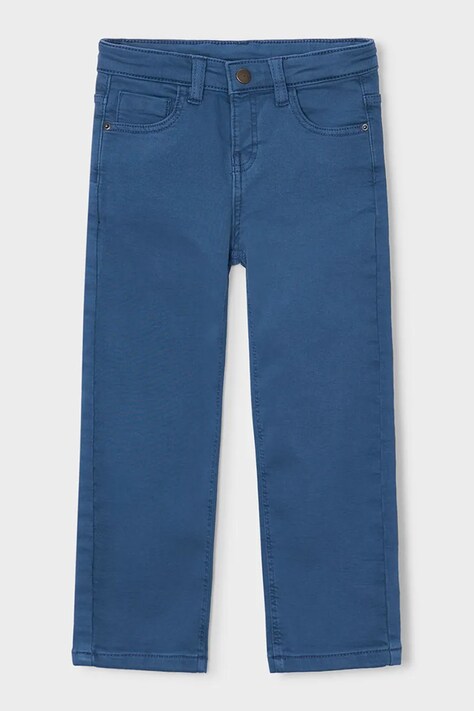 Mayoral Штани regular дитячі з бавовною soft regular fit блакитні regular waist 4504