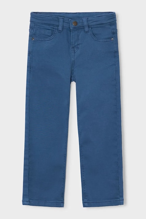 Mayoral Штани regular дитячі з бавовною soft regular fit блакитні regular waist 4504