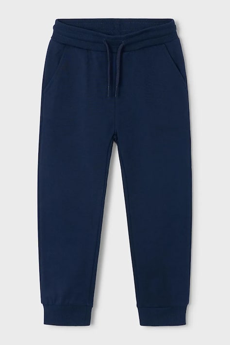 Mayoral спортивні штани дитячі з бавовною темно-сині regular waist 725