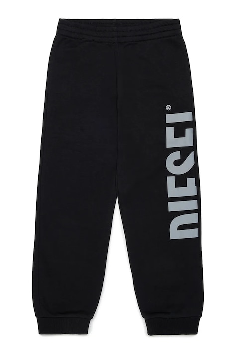 Diesel jogger kalhoty dětské s bavlnou PRES TROUSERS černé regular waist J03031