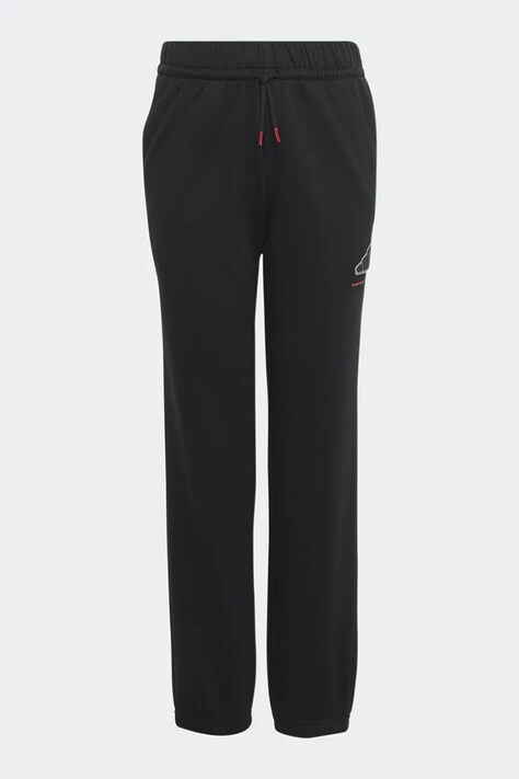 adidas teplákové nohavice detské s bavlnou čierne regular waist KW9983