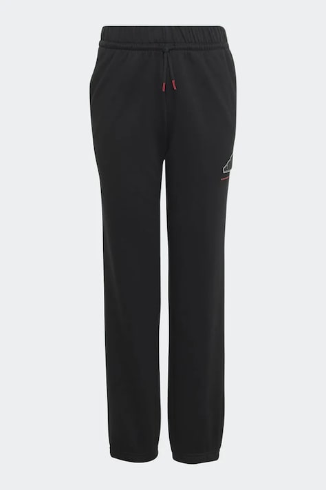 adidas spodnie dresowe dziecięce z bawełną czarne regular waist KW9983