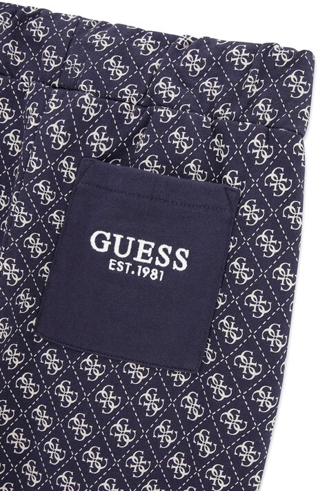 Guess спортивні штани дитячі бавовняні — AW26-SPBZZR, темно-синій — фото 4