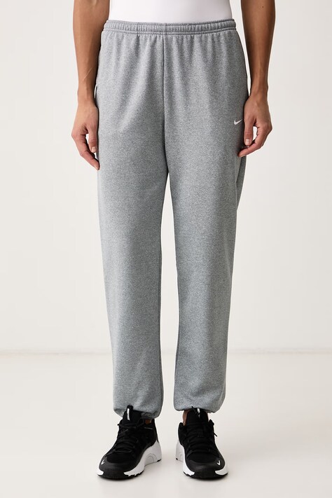 Nike Spodnie dresowe damskie Studio Fleece Therma-FIT szare regular waist IO0437.084