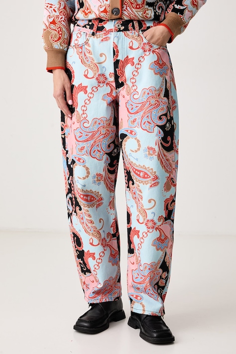 Never Fully Dressed Jeansy relaxed fit damskie multicolor NFDTR701