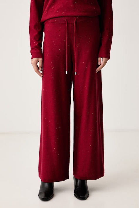 Joseph Ribkoff Spodnie straight damskie bordowe high waist 244922F25