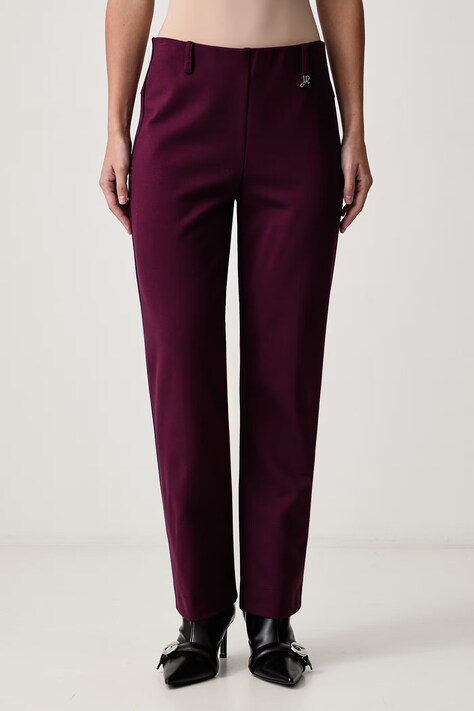 Joseph Ribkoff Spodnie damskie z wiskozą fioletowe regular waist 243049W26