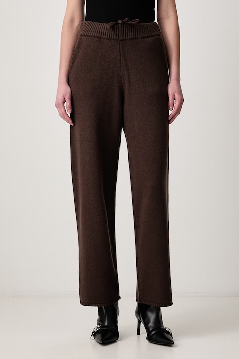 WRSTBHVR NERIAN брюки из мериносовой шерсти для женщин коричневые high waist U8026GT