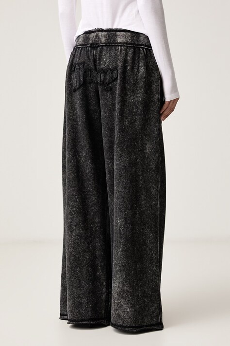 Juicy Couture спортивні штани жіночі з бавовною ANNEN APPLIQUE WIDE LEG — фото 3