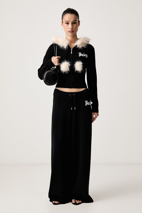 Juicy Couture спортивні штани жіночі з віскозою KNIT JUICY DIAMANTE — фото 2