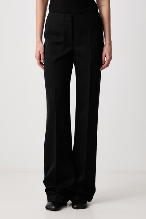 MUGLER Штани straight вовняні жіночі чорні high waist COM1PA05301020