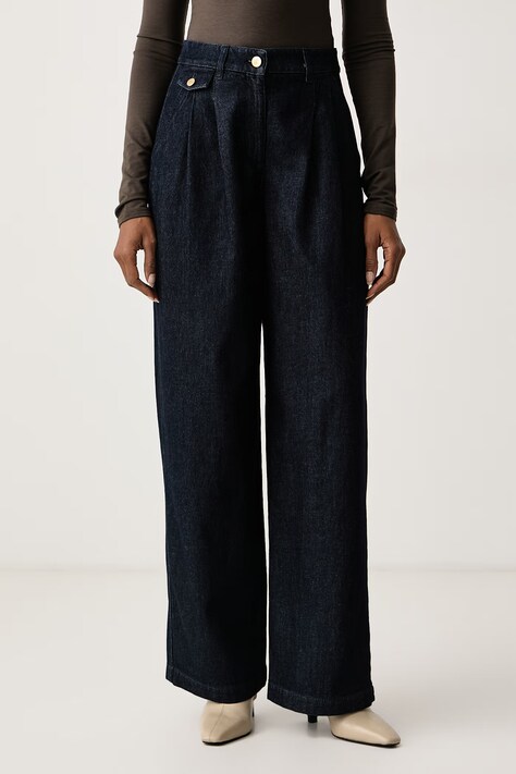 Luisa Spagnoli Jeansy relaxed fit damskie Ontani granatowe 543511