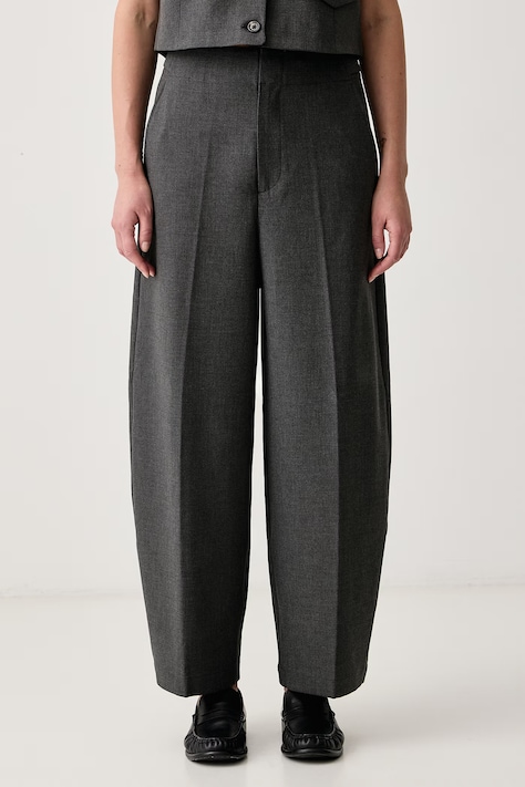 Marc O'Polo Spodnie damskie szare high waist 5000012570