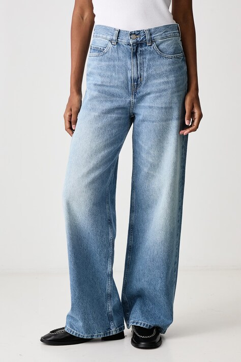 Carhartt WIP Jane Pant jeansy loose damskie niebieskie I030497