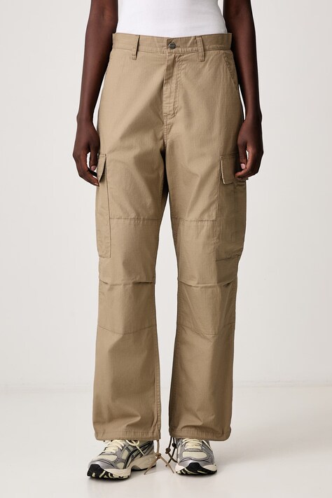 Carhartt WIP Brandon Cargo Pant spodnie cargo bawełniane męskie brązowe regular waist I037582