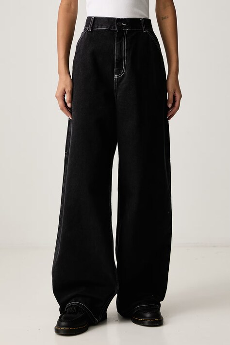 Carhartt WIP Jens Pant jeansy loose damskie czarne I036599