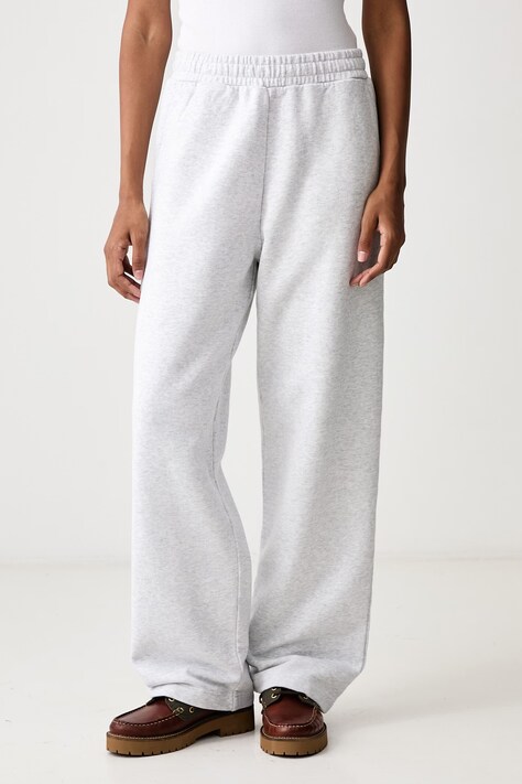 Carhartt WIP Cassie Sweat Pant spodnie dresowe bawełniane damskie szare high waist I037149