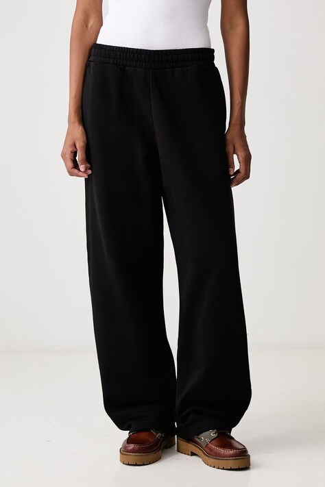 Carhartt WIP Cassie Sweat Pant spodnie dresowe bawełniane damskie czarne high waist I037149