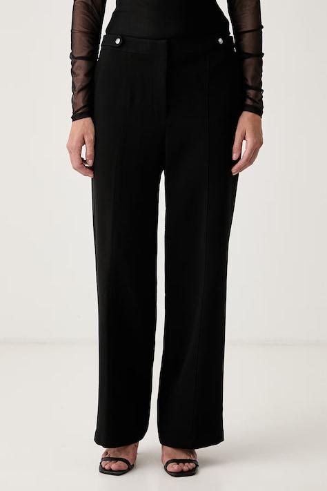 DKNY Spodnie damskie czarne high waist UG6P2704